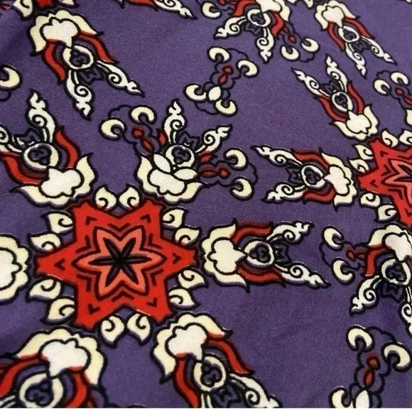 Agnes & Dora Leggings Purple Retro Design Quality Buttery Soft Size S/M - Picture 2 of 3